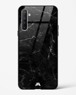 Marquina Black Marble Glass Case Phone Cover-(Realme)