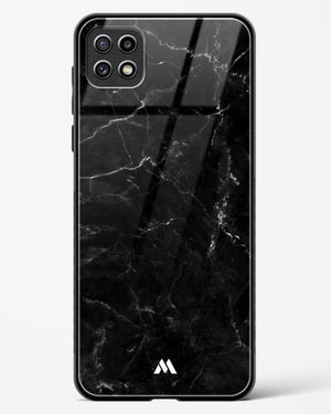 Marquina Black Marble Glass Case Phone Cover-(Samsung)