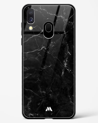 Marquina Black Marble Glass Case Phone Cover (Samsung)