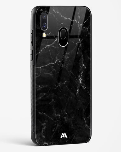 Marquina Black Marble Glass Case Phone Cover (Samsung)