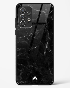 Marquina Black Marble Glass Case Phone Cover (Samsung)