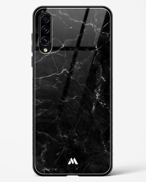 Marquina Black Marble Glass Case Phone Cover-(Samsung)