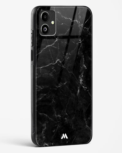 Marquina Black Marble Glass Case Phone Cover (Samsung)