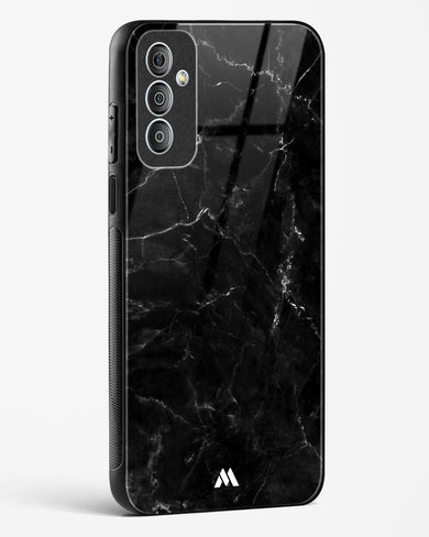Marquina Black Marble Glass Case Phone Cover (Samsung)