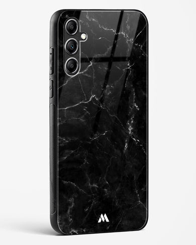 Marquina Black Marble Glass Case Phone Cover (Samsung)