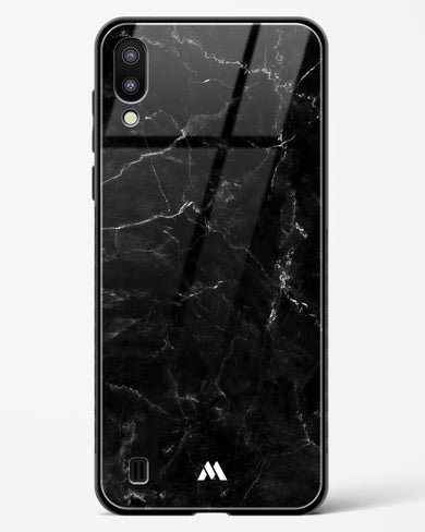 Marquina Black Marble Glass Case Phone Cover-(Samsung)