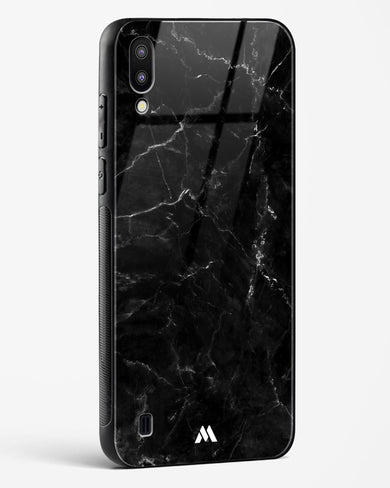 Marquina Black Marble Glass Case Phone Cover-(Samsung)