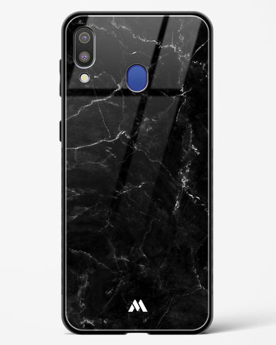 Marquina Black Marble Glass Case Phone Cover-(Samsung)