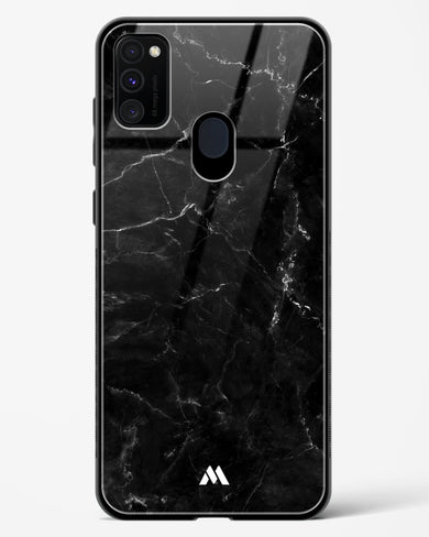 Marquina Black Marble Glass Case Phone Cover (Samsung)