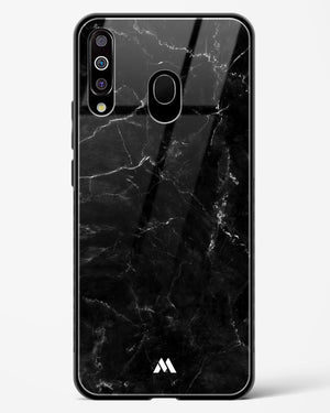 Marquina Black Marble Glass Case Phone Cover-(Samsung)