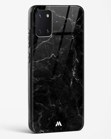 Marquina Black Marble Glass Case Phone Cover (Samsung)
