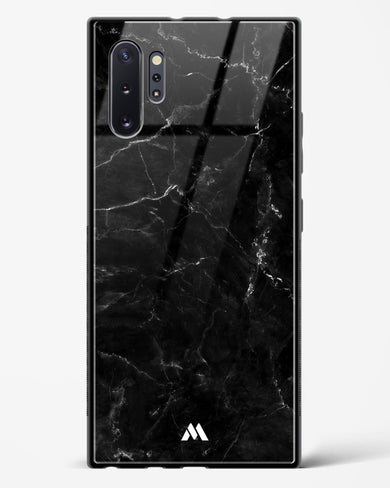 Marquina Black Marble Glass Case Phone Cover (Samsung)