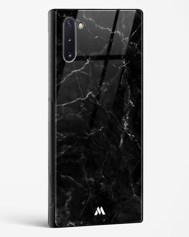 Marquina Black Marble Glass Case Phone Cover (Samsung)