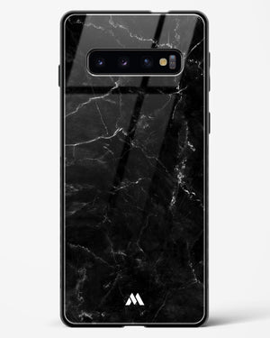 Marquina Black Marble Glass Case Phone Cover (Samsung)