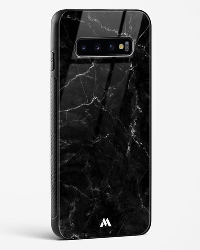 Marquina Black Marble Glass Case Phone Cover (Samsung)