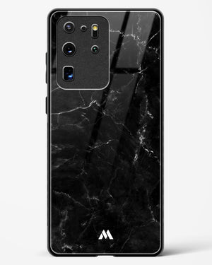 Marquina Black Marble Glass Case Phone Cover (Samsung)