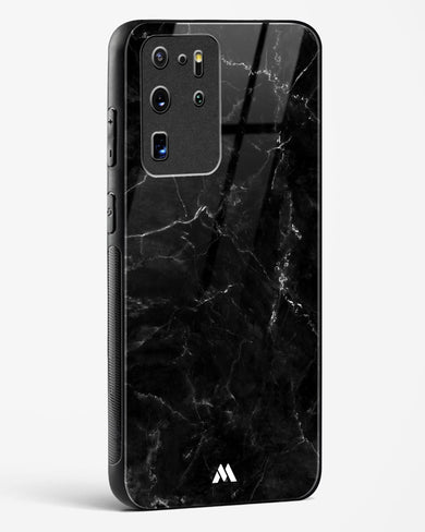 Marquina Black Marble Glass Case Phone Cover (Samsung)