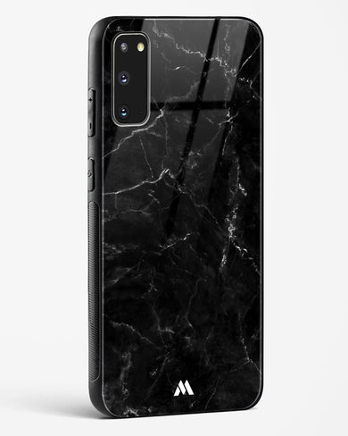 Marquina Black Marble Glass Case Phone Cover (Samsung)