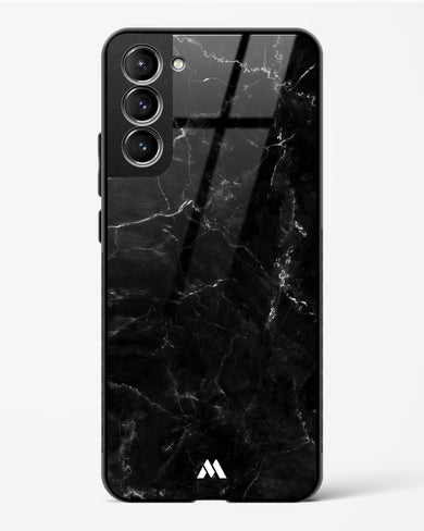 Marquina Black Marble Glass Case Phone Cover (Samsung)