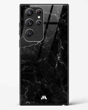 Marquina Black Marble Glass Case Phone Cover (Samsung)