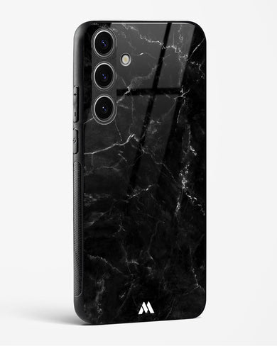 Marquina Black Marble Glass Case Phone Cover (Samsung)