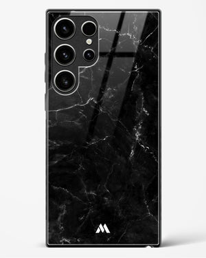 Marquina Black Marble Glass Case Phone Cover (Samsung)