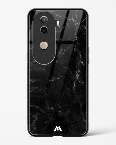 Marquina Black Marble Glass Case Phone Cover (Vivo)