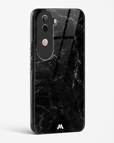 Marquina Black Marble Glass Case Phone Cover (Vivo)