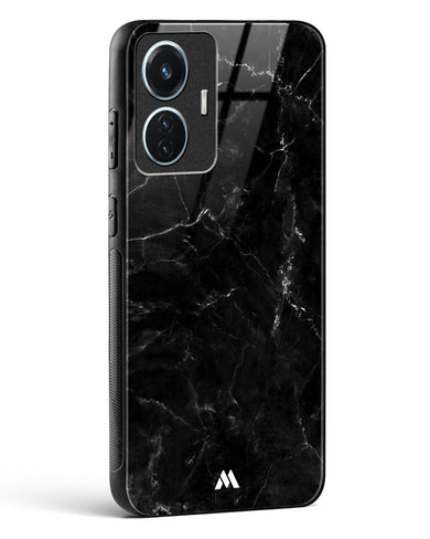 Marquina Black Marble Glass Case Phone Cover (Vivo)