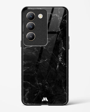 Marquina Black Marble Glass Case Phone Cover (Vivo)