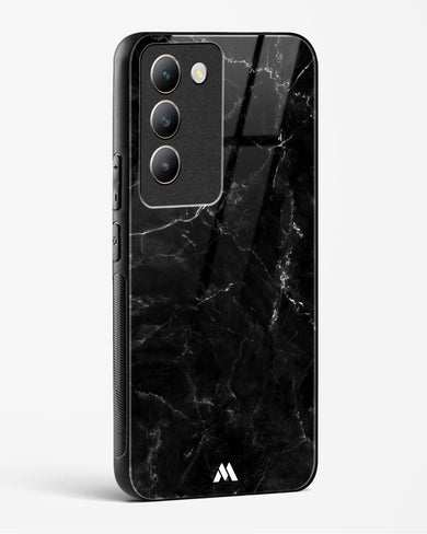 Marquina Black Marble Glass Case Phone Cover (Vivo)