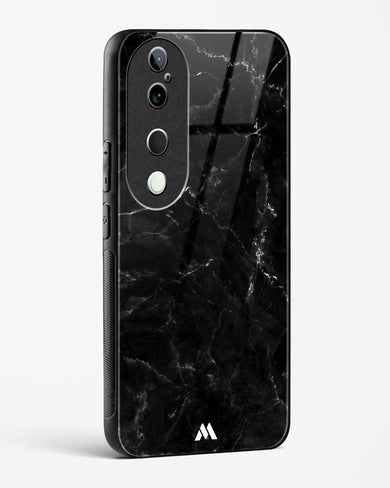 Marquina Black Marble Glass Case Phone Cover (Vivo)