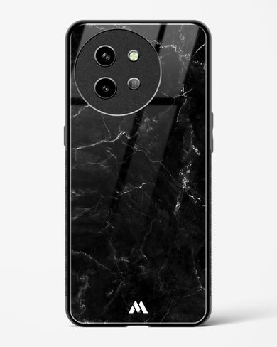 Marquina Black Marble Glass Case Phone Cover (Vivo)