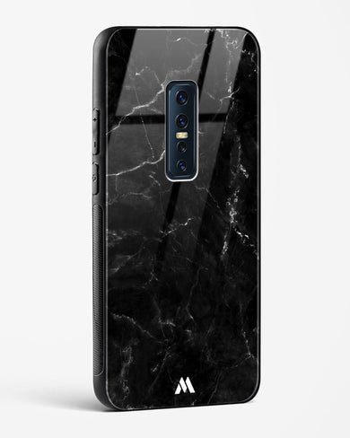Marquina Black Marble Glass Case Phone Cover (Vivo)