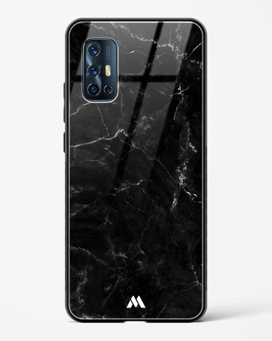 Marquina Black Marble Glass Case Phone Cover (Vivo)