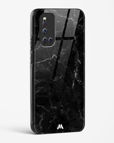 Marquina Black Marble Glass Case Phone Cover-(Vivo)