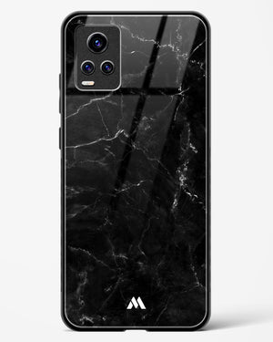 Marquina Black Marble Glass Case Phone Cover-(Vivo)