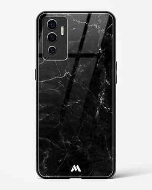 Marquina Black Marble Glass Case Phone Cover-(Vivo)