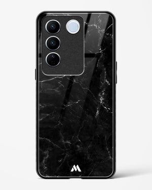 Marquina Black Marble Glass Case Phone Cover (Vivo)