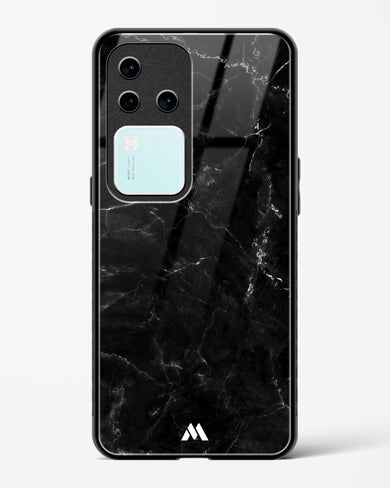 Marquina Black Marble Glass Case Phone Cover (Vivo)