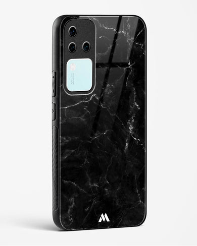 Marquina Black Marble Glass Case Phone Cover (Vivo)