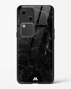 Marquina Black Marble Glass Case Phone Cover (Vivo)