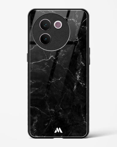 Marquina Black Marble Glass Case Phone Cover (Vivo)