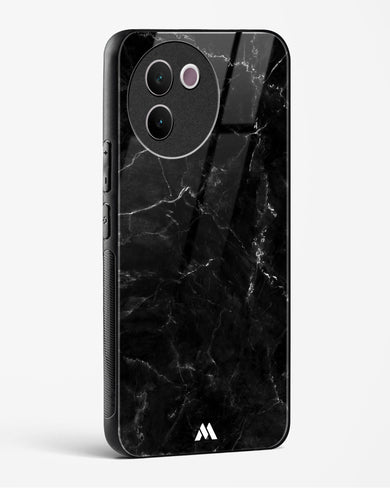 Marquina Black Marble Glass Case Phone Cover (Vivo)