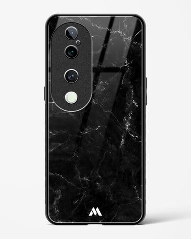 Marquina Black Marble Glass Case Phone Cover (Vivo)