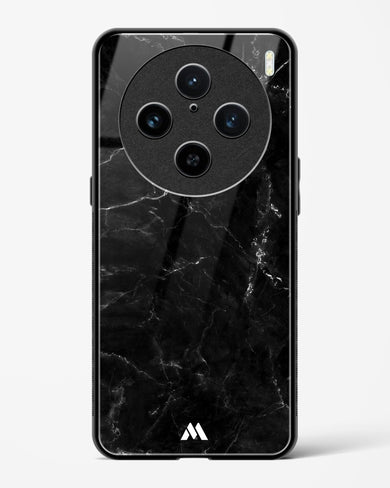 Marquina Black Marble Glass Case Phone Cover (Vivo)