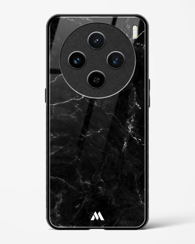 Marquina Black Marble Glass Case Phone Cover (Vivo)