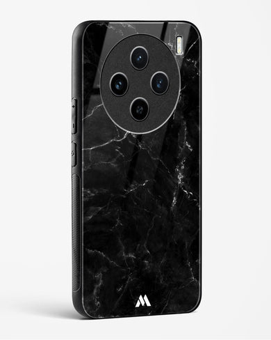 Marquina Black Marble Glass Case Phone Cover (Vivo)