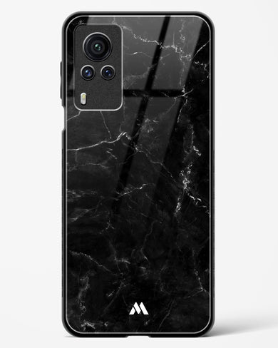 Marquina Black Marble Glass Case Phone Cover-(Vivo)