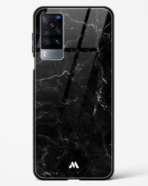 Marquina Black Marble Glass Case Phone Cover-(Vivo)